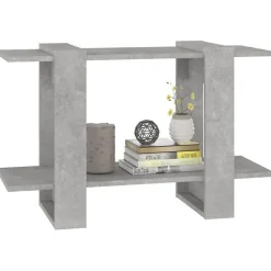 VidaXL Bibliothèque/Séparateur de pièce Gris béton 80x30x51 cm