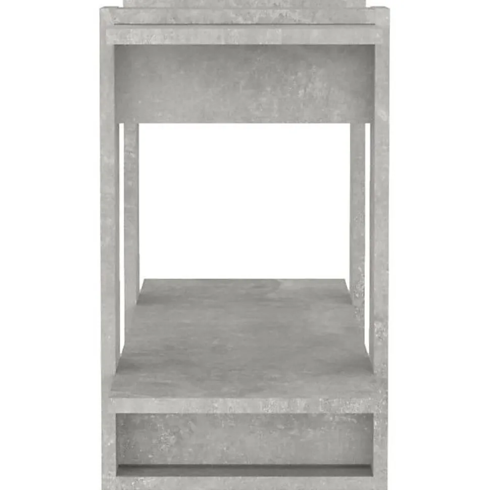 VidaXL Bibliothèque/Séparateur de pièce Gris béton 80x30x51 cm