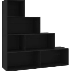 VidaXL Bibliothèque/Séparateur de pièce Noir 155x24x160 cm Aggloméré