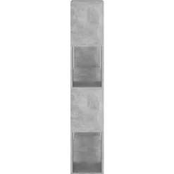 VidaXL Bibliothèque-Séparateur de pièce Gris béton 100x24x124 cm