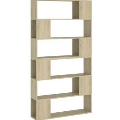 VidaXL Bibliothèque-Séparateur de pièce Chêne Sonoma 100x24x188 cm