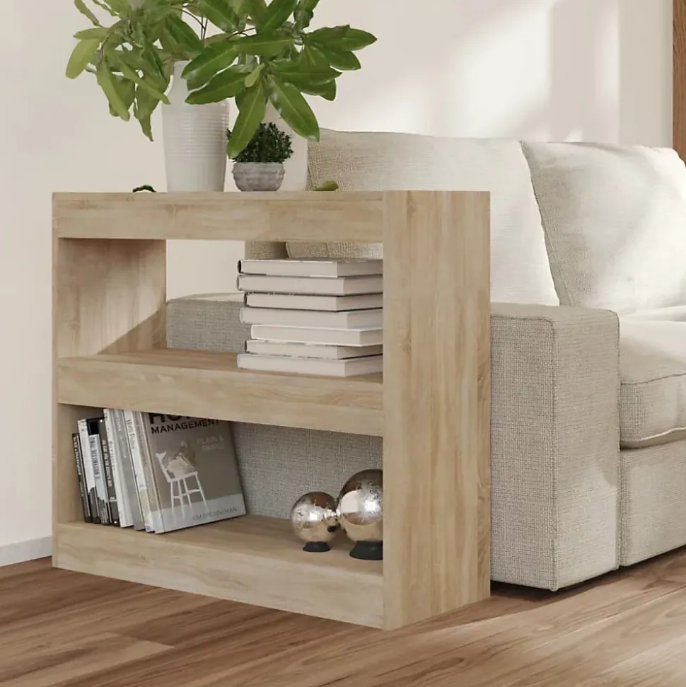 vidaXL Bibliothèque-Séparateur de pièce Chêne sonoma 80x30x72 cm