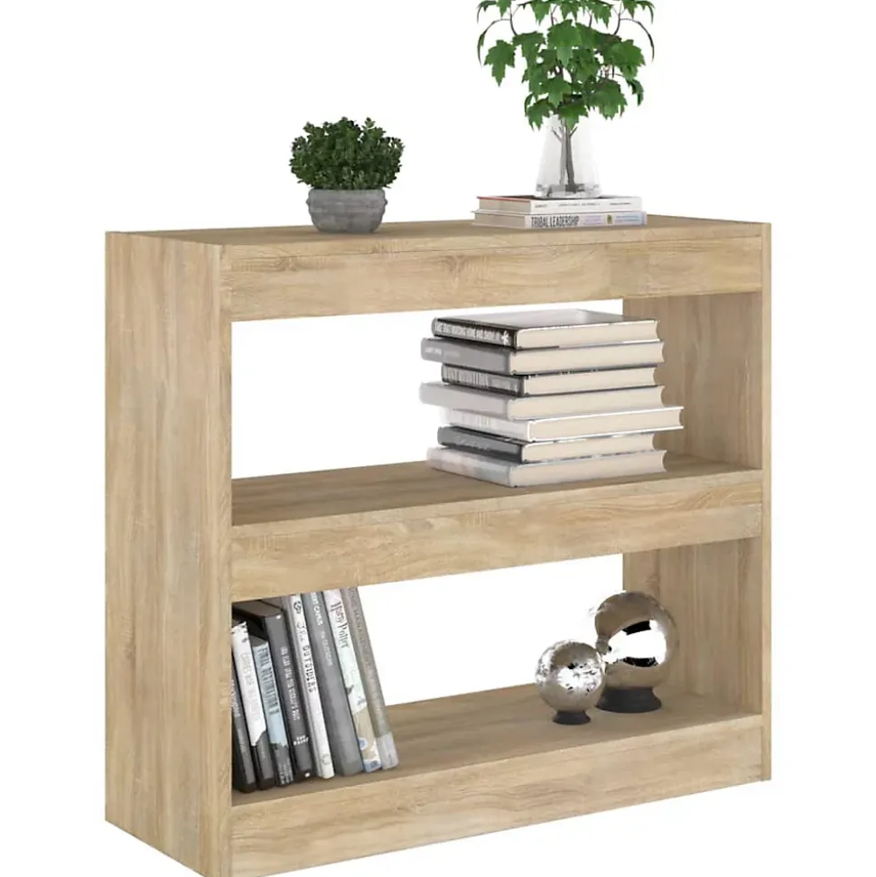 vidaXL Bibliothèque-Séparateur de pièce Chêne sonoma 80x30x72 cm