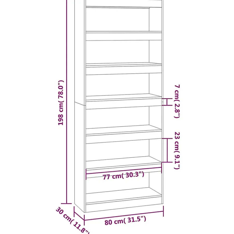 VidaXL Bibliothèque/Séparateur de pièce noir bois d'ingénierie 811728