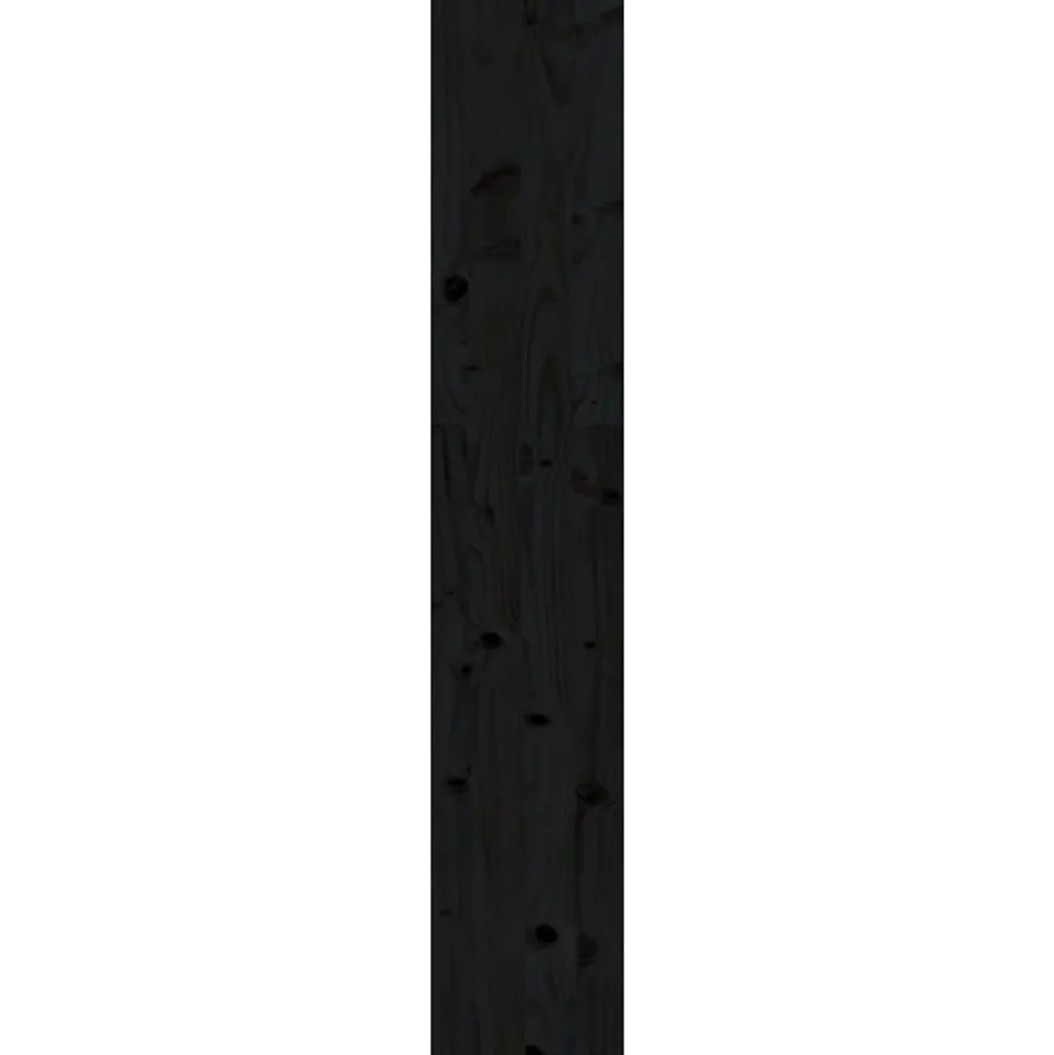 VidaXL Bibliothèque-Séparateur de pièce Noir 80x30x167,4 cm Pin solide