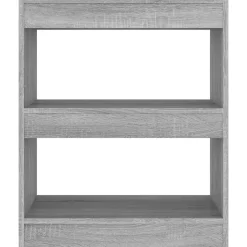 VidaXL Bibliothèque-Séparateur de pièce Sonoma gris 60x30x72 cm