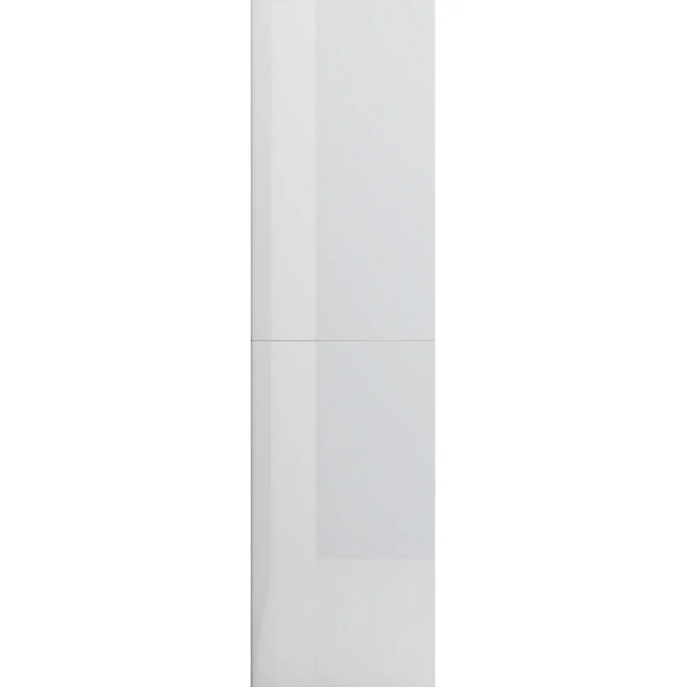 VidaXL Bibliothèque/Séparateur de pièce Blanc brillant 155x24x160 cm