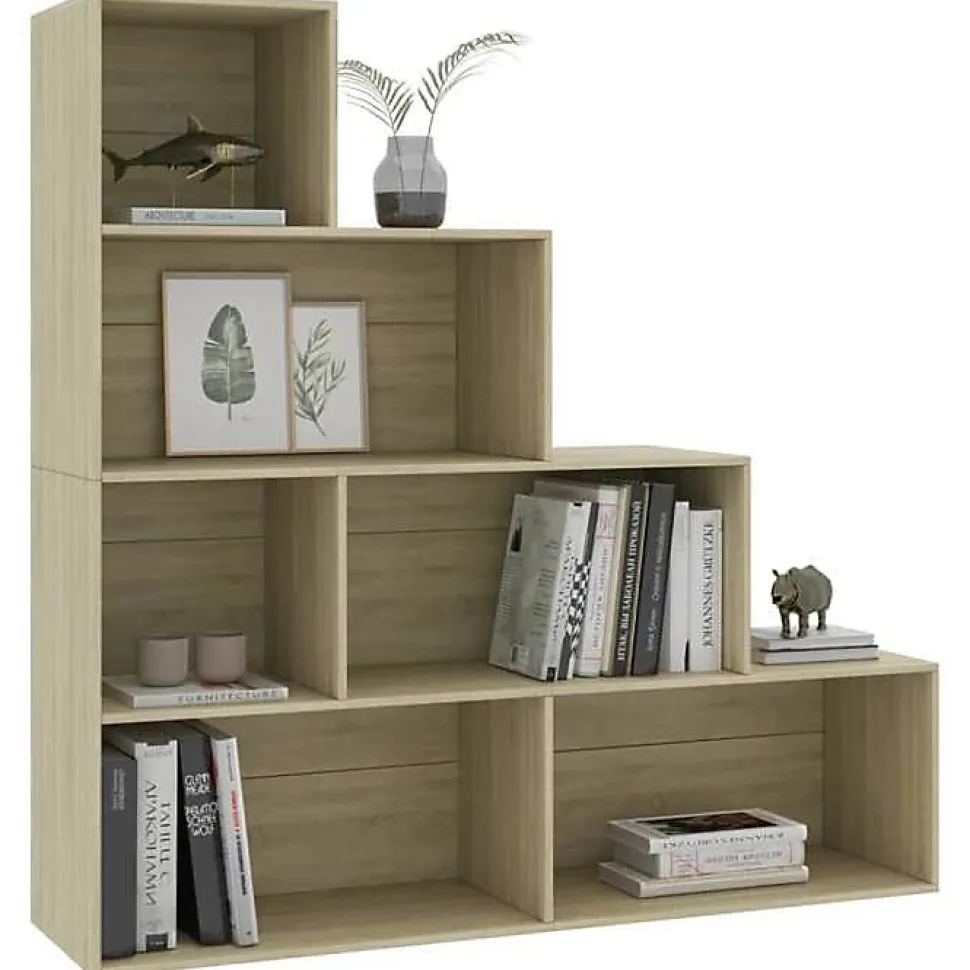 VidaXL Bibliothèque/Séparateur de pièce Chêne sonoma 155x24x160 cm