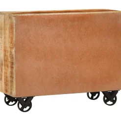 vidaXL Buffet avec 3 tiroirs 80x30x65 cm bois de manguier brut massif 351690