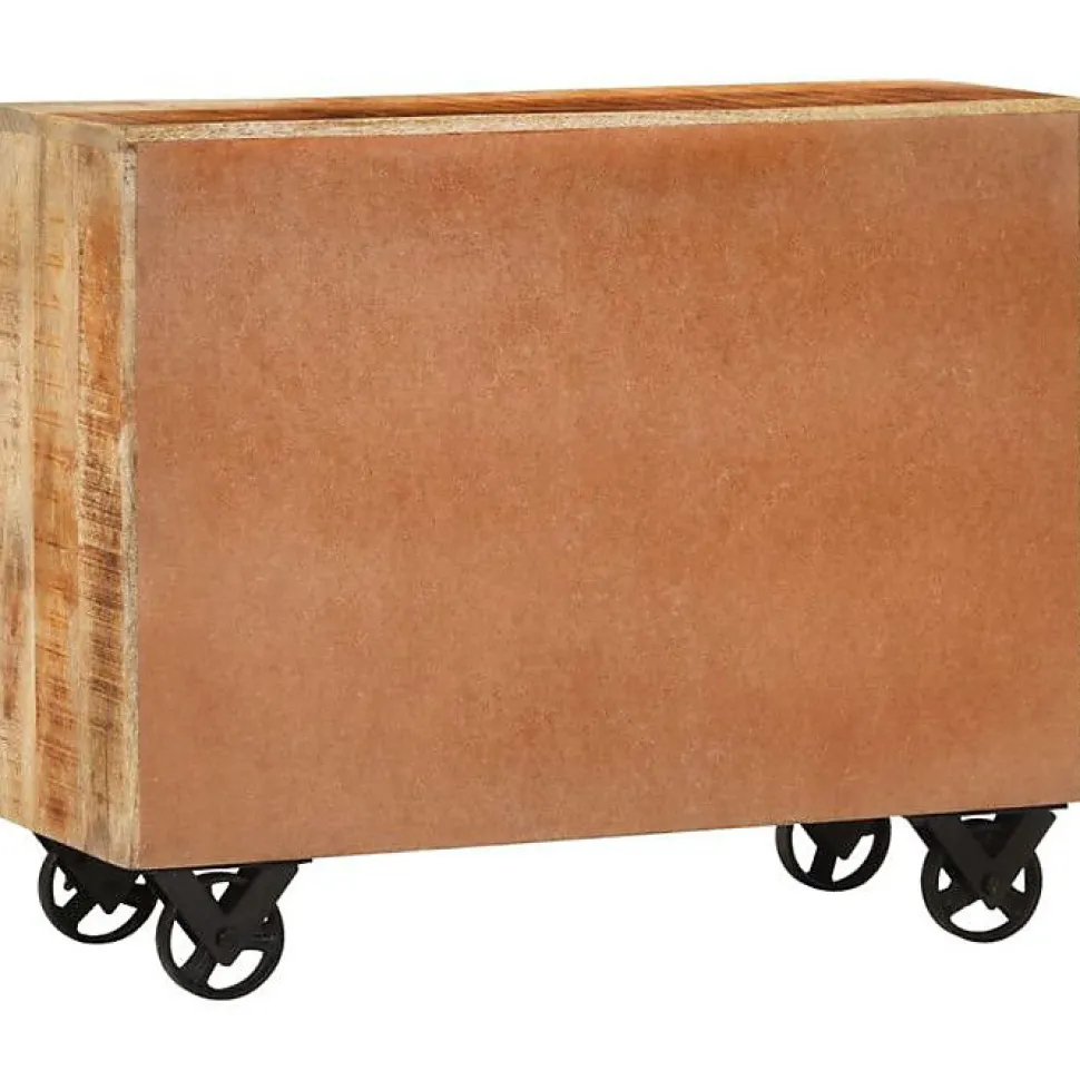 vidaXL Buffet avec 3 tiroirs 80x30x65 cm bois de manguier brut massif 351690