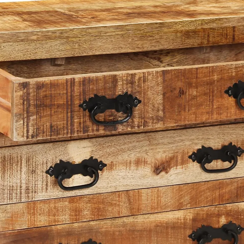 vidaXL Buffet avec 3 tiroirs 80x30x65 cm bois de manguier brut massif 351690