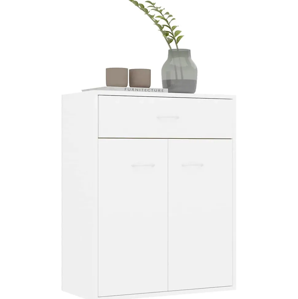 vidaXL Buffet Blanc 60 x 30 x 75 cm Aggloméré