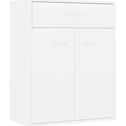 vidaXL Buffet Blanc 60 x 30 x 75 cm Aggloméré