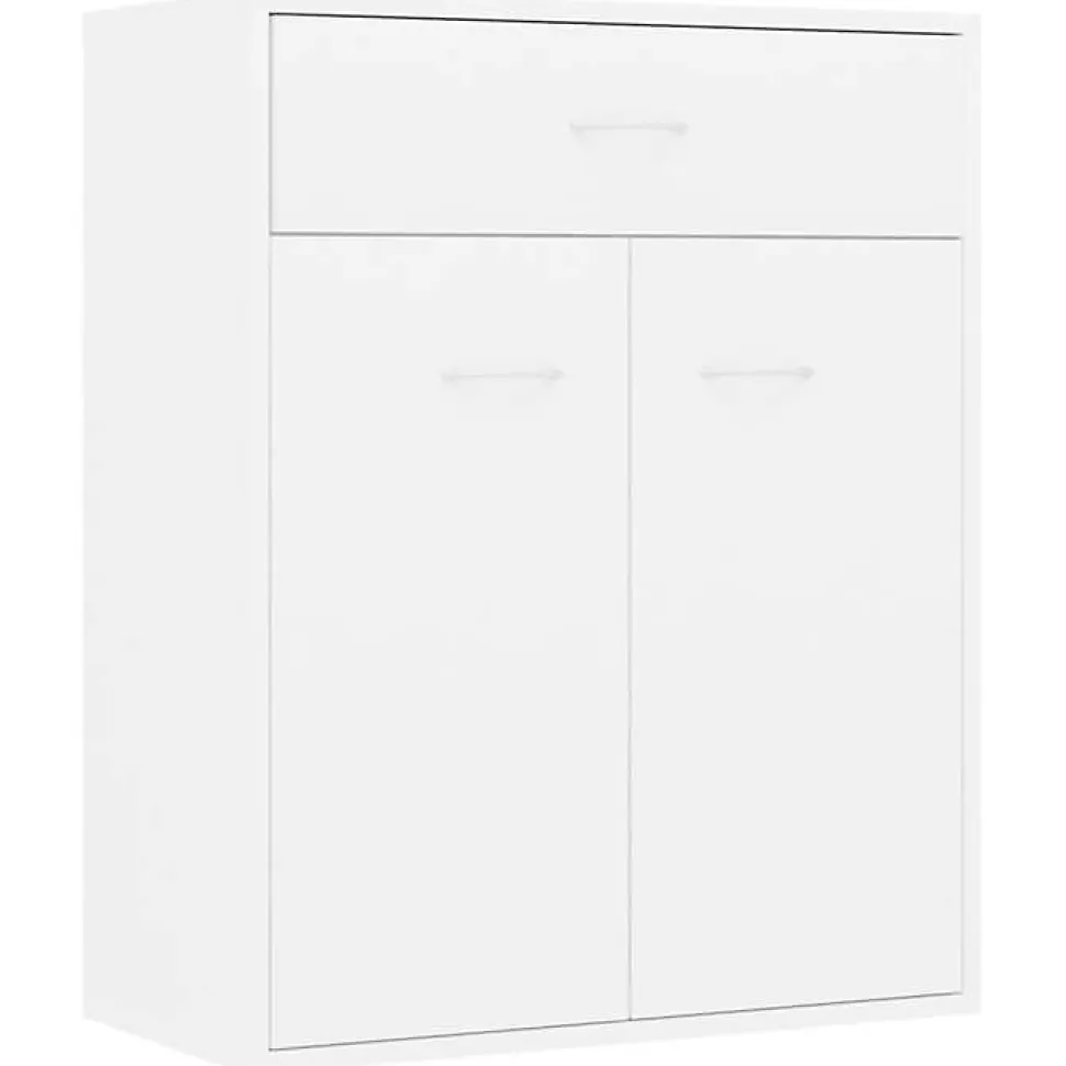 vidaXL Buffet Blanc 60 x 30 x 75 cm Aggloméré