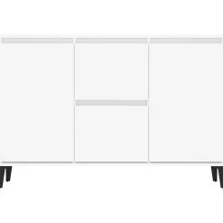 vidaXL Buffet blanc 104x35x70 cm bois d'ingénierie 806112