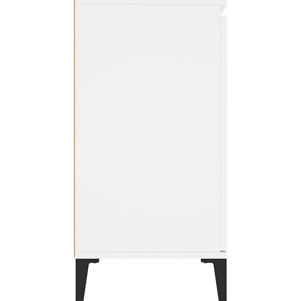 vidaXL Buffet blanc 104x35x70 cm bois d'ingénierie 806112