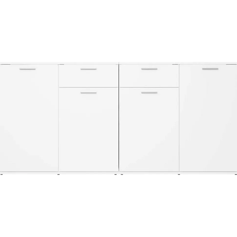 vidaXL Buffet Blanc 160x36x75 cm Aggloméré