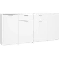vidaXL Buffet Blanc 160x36x75 cm Aggloméré