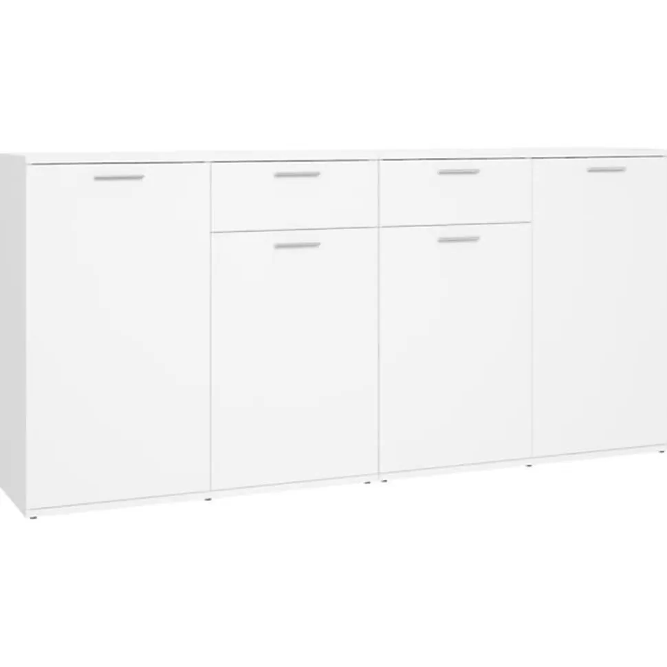 vidaXL Buffet Blanc 160x36x75 cm Aggloméré
