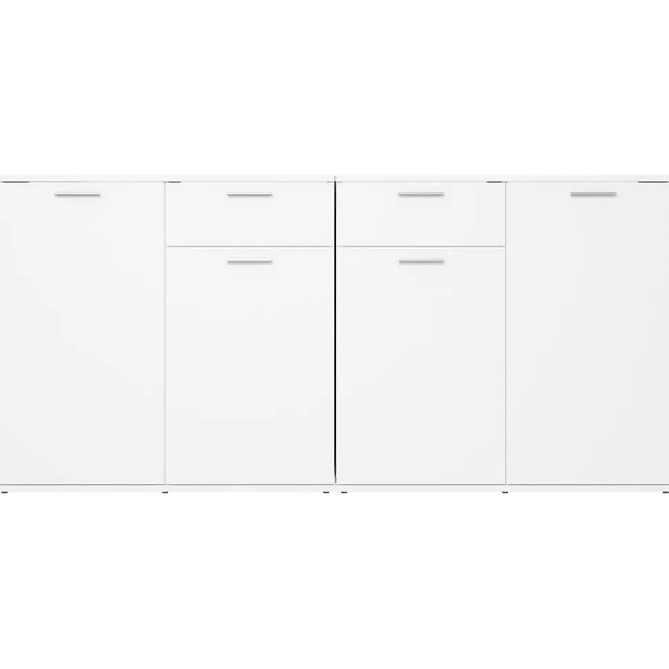 vidaXL Buffet Blanc 160x36x75 cm Aggloméré