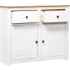vidaXL Buffet Blanc 93x40x80 cm Pin Gamme Panama 282699