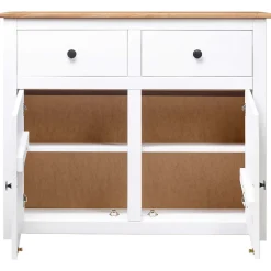 vidaXL Buffet Blanc 93x40x80 cm Pin Gamme Panama 282699