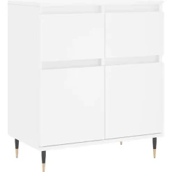vidaXL Buffet Blanc 60x35x70 cm Bois d'ingénierie 831108