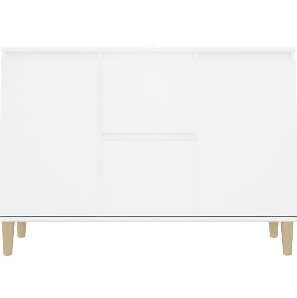 vidaXL Buffet blanc 101x35x70 cm bois d'ingénierie 806103