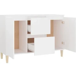 vidaXL Buffet blanc 101x35x70 cm bois d'ingénierie 806103