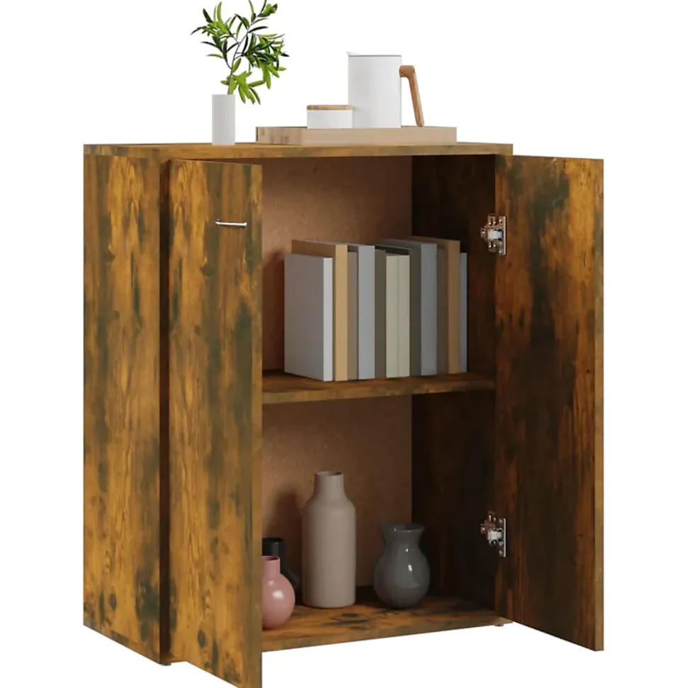 vidaXL Buffet Chêne fumé 60x30x75 cm Bois d'ingénierie815378