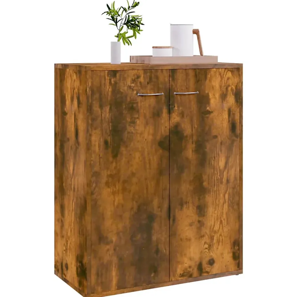 vidaXL Buffet Chêne fumé 60x30x75 cm Bois d'ingénierie815378