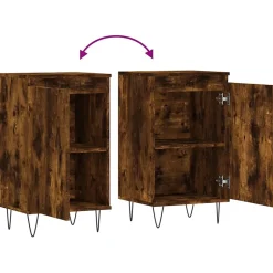 vidaXL Buffet chêne fumé 40x35x70 cm bois d'ingénierie 831062
