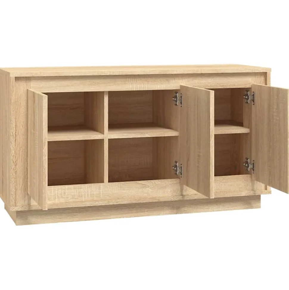 vidaXL Buffet chêne sonoma 102x35x55 cm bois d'ingénierie 831888