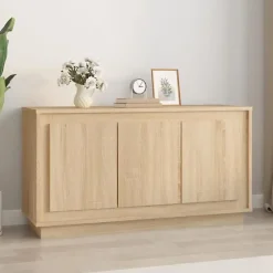 vidaXL Buffet chêne sonoma 102x35x55 cm bois d'ingénierie 831888
