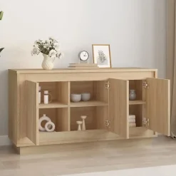 vidaXL Buffet chêne sonoma 102x35x55 cm bois d'ingénierie 831888