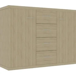 vidaXL Buffet Chêne sonoma 88x30x65 cm Aggloméré