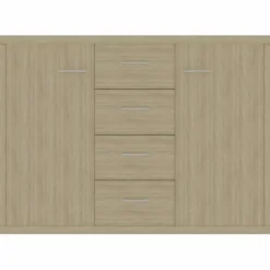 vidaXL Buffet Chêne sonoma 88x30x65 cm Aggloméré