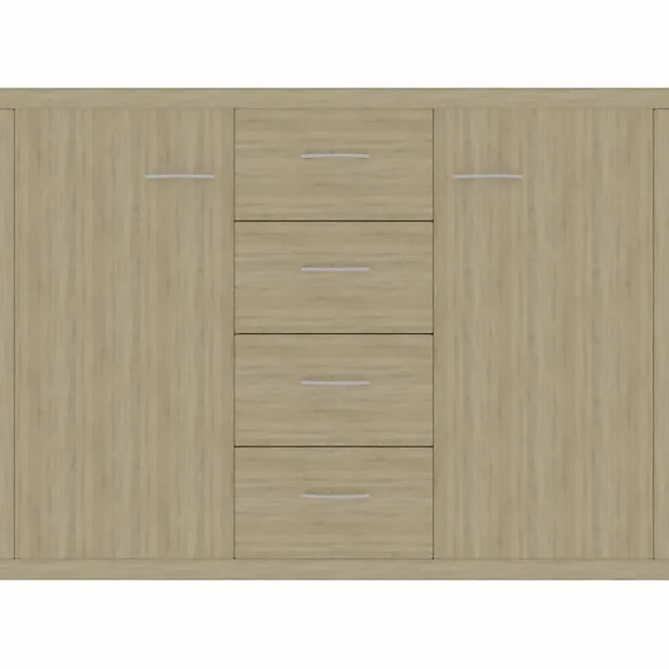 vidaXL Buffet Chêne sonoma 88x30x65 cm Aggloméré