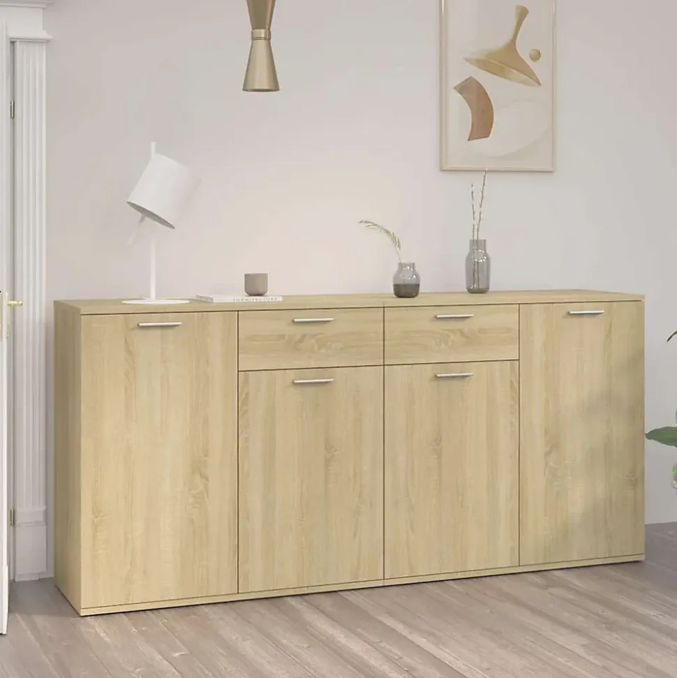 vidaXL Buffet Chêne sonoma 160x36x75 cm Bois d'ingénierie 3074930