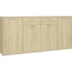 vidaXL Buffet Chêne sonoma 160x36x75 cm Bois d'ingénierie 3074930