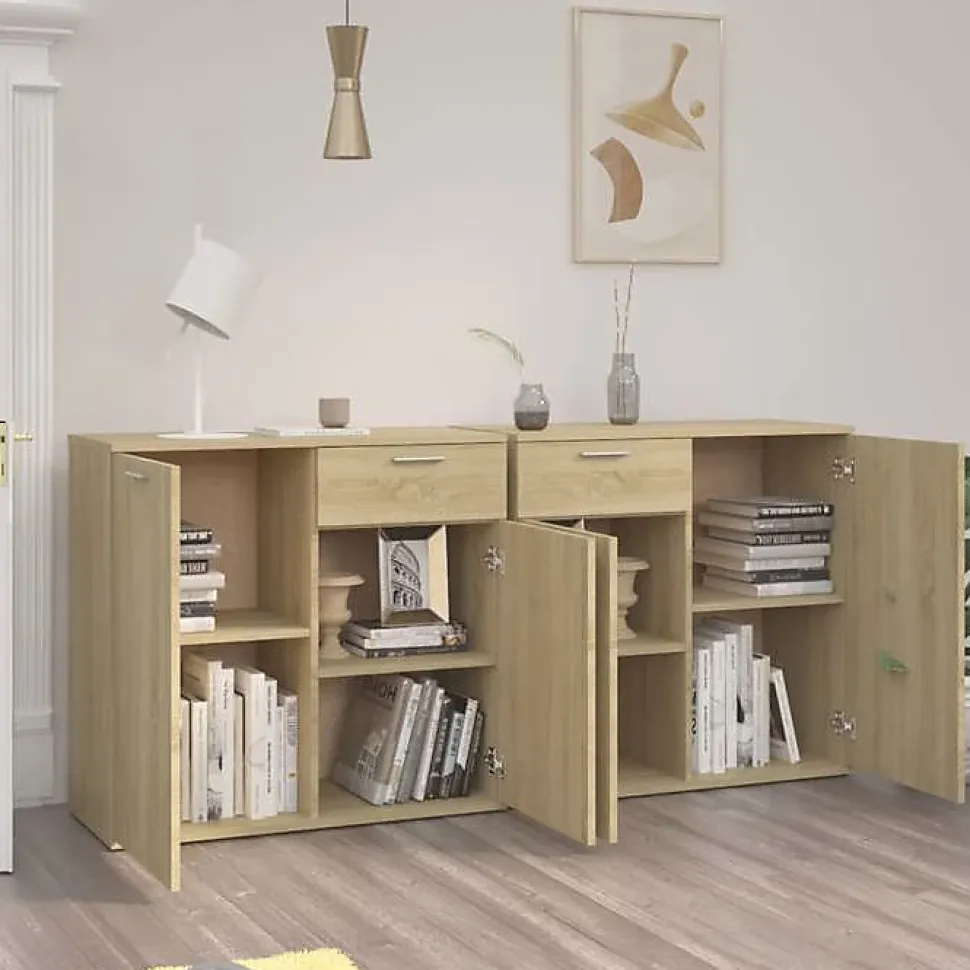 vidaXL Buffet Chêne sonoma 160x36x75 cm Bois d'ingénierie 3074930