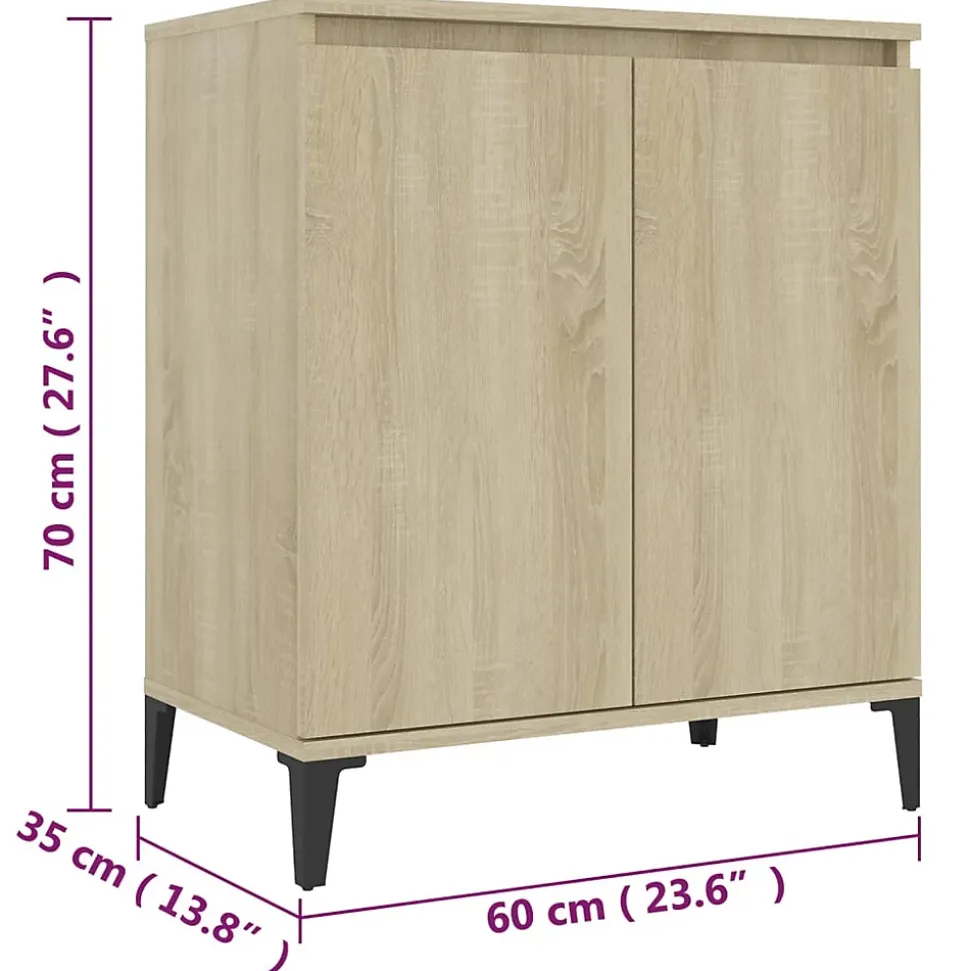 vidaXL Buffet Chêne sonoma 60x35x70 cm Aggloméré