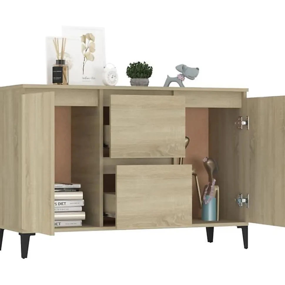 vidaXL Buffet Chêne sonoma 104x35x70 cm Aggloméré