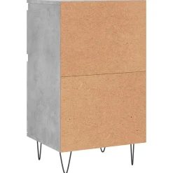 vidaXL Buffet gris béton 40x35x70 cm bois d'ingénierie 831156