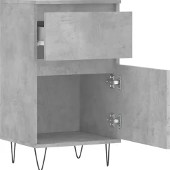 vidaXL Buffet gris béton 40x35x70 cm bois d'ingénierie 831156