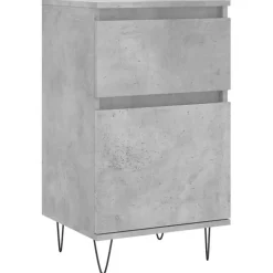 vidaXL Buffet gris béton 40x35x70 cm bois d'ingénierie 831156