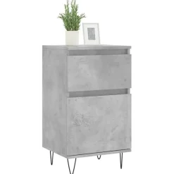vidaXL Buffet gris béton 40x35x70 cm bois d'ingénierie 831156
