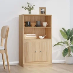vidaXL Buffet haut chêne sonoma 60x35,5x103,5 cm bois d'ingénierie 816315