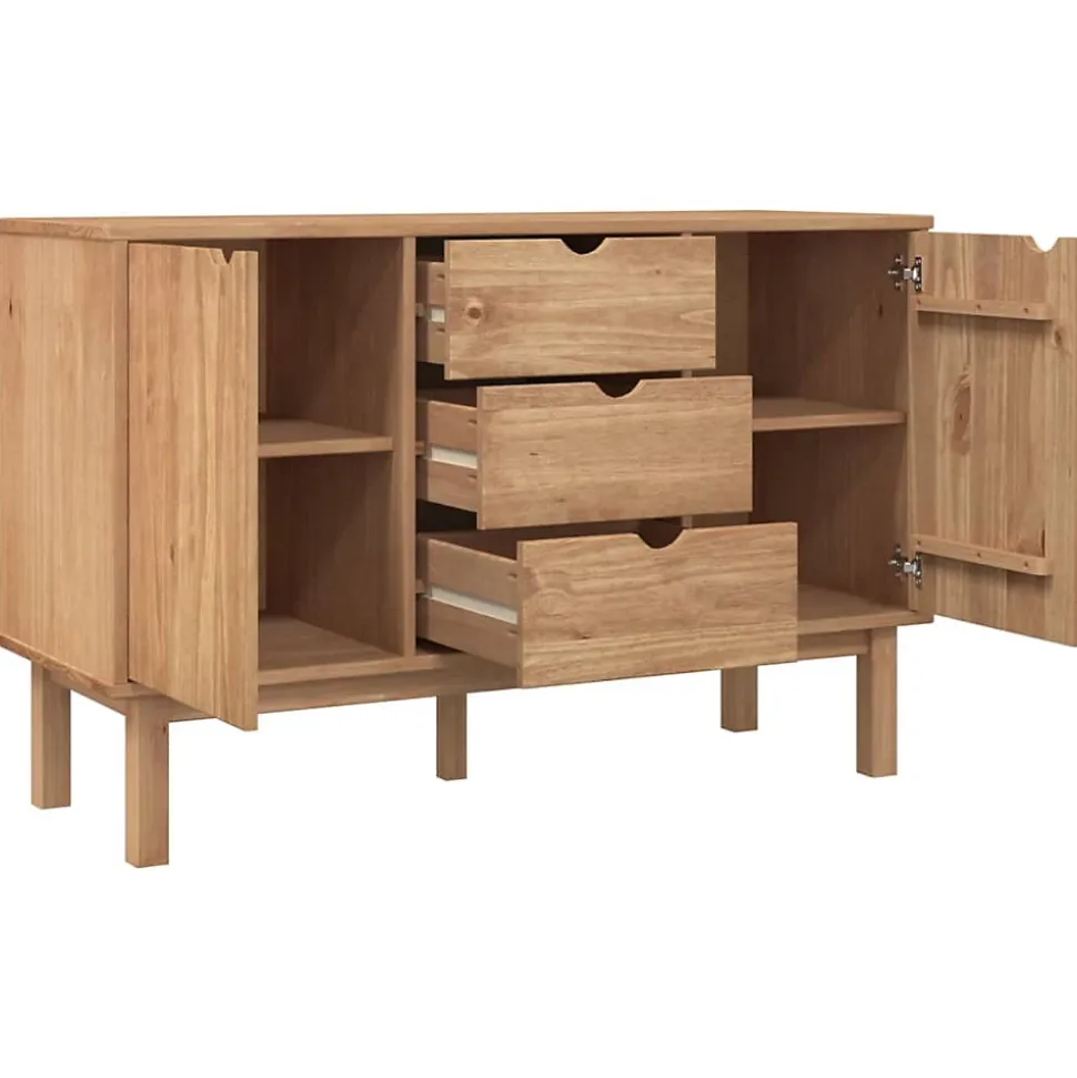 vidaXL Buffet OTTA 113,5x43x73 cm Bois massif de pin 348591