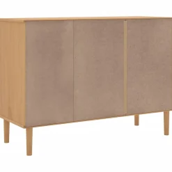 vidaXL Buffet SENJA aspect rotin marron 112x40x80cm bois massif de pin 358028